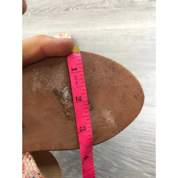 Joie Sable A La Plage Women's Leather Sandals Pink Slide 6 Slip On Italy Shoes - Picture 11 of 11